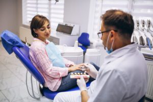 woman patient at dentist 3